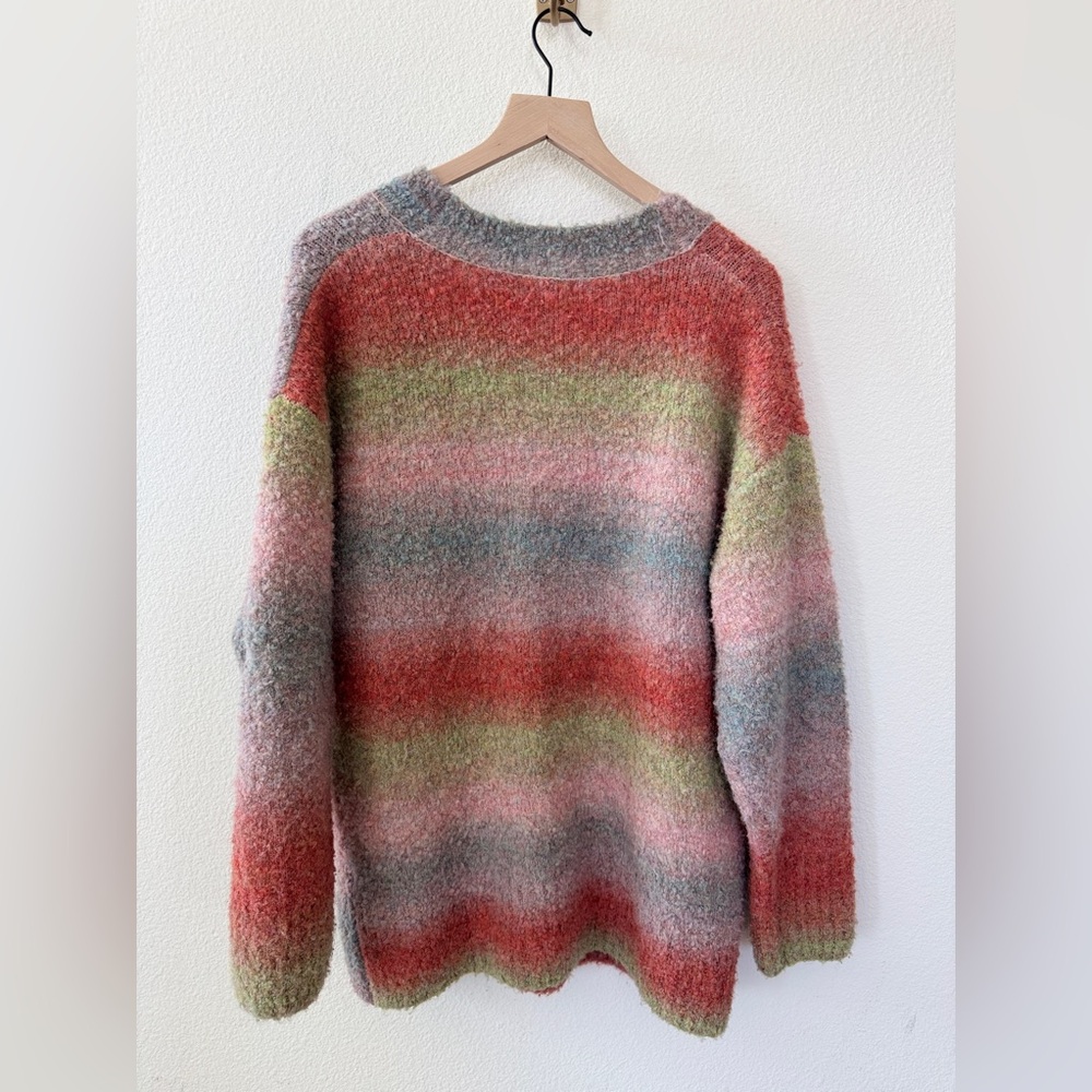 ❤️ Free People Ombré Spaced Dye Button Cardigan | Size M/L | NWOT - Picture 8 of 12
